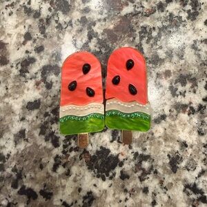 Watermelon Popsicle earrings